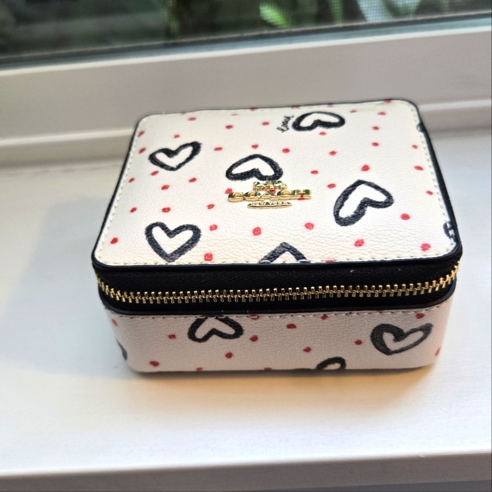 Coach White Jewelry Case - Picture 2 of 4